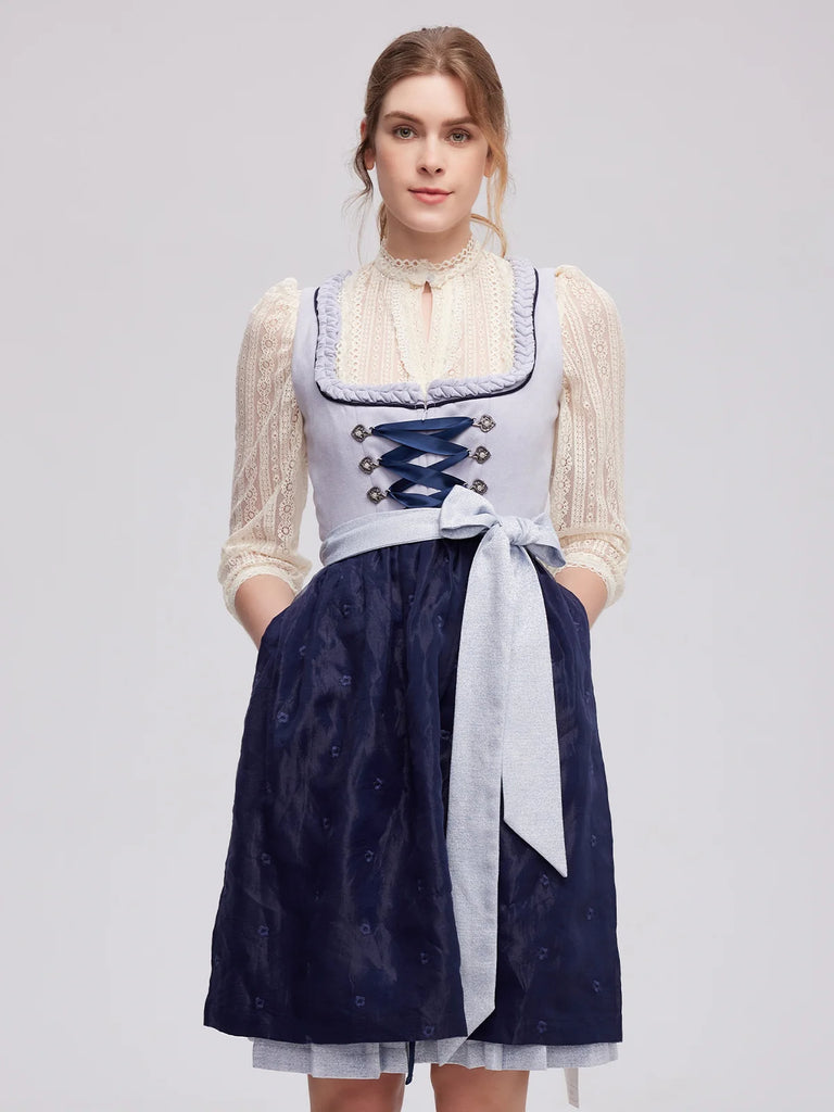 Dirndl Samt Blau: Eine Elegante Wahl für Besondere Anlässe