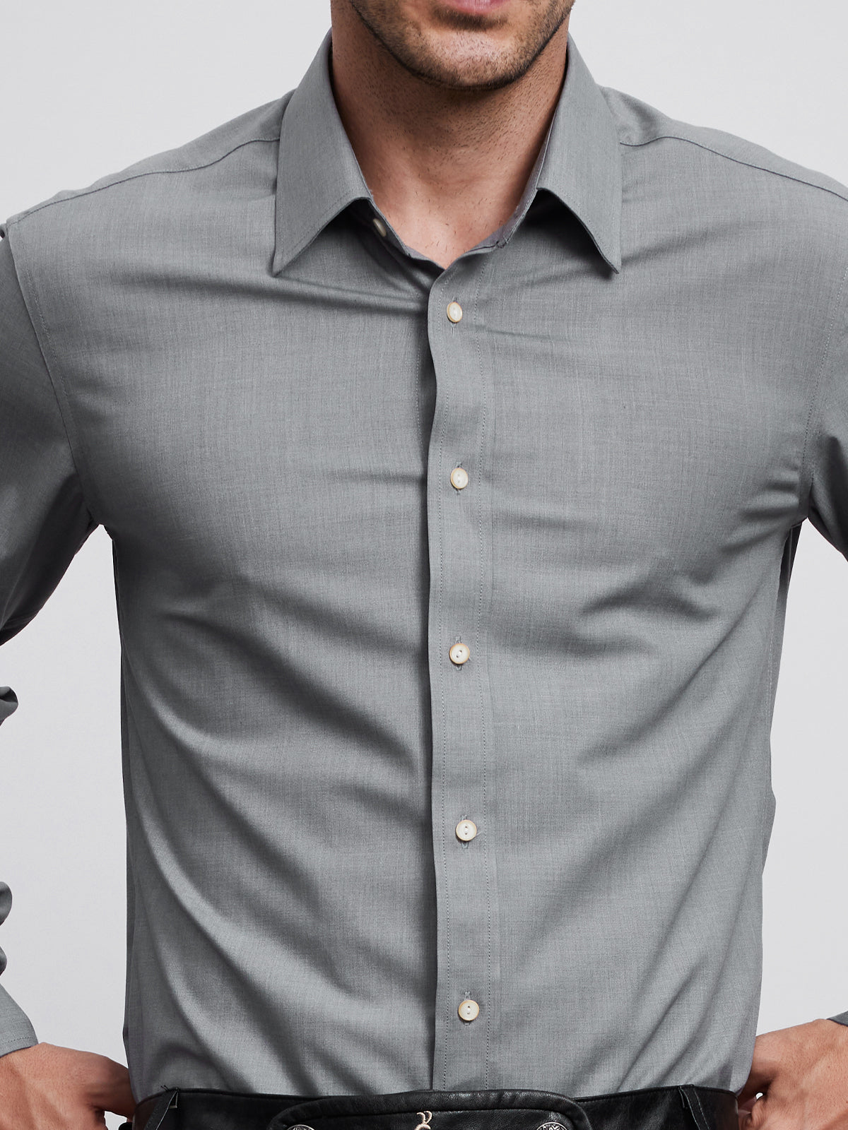 MEN'S SHIRT LENZ DARK GREY