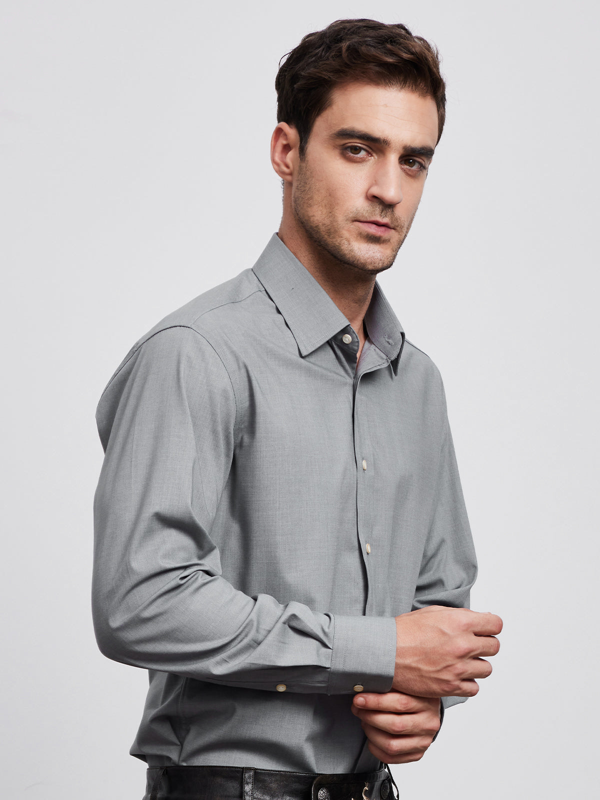 MEN'S SHIRT LENZ DARK GREY