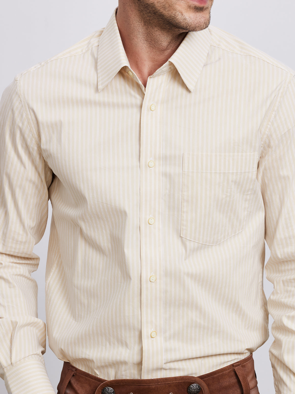 MEN'S SHIRT LENZ LIGHT YELLOW