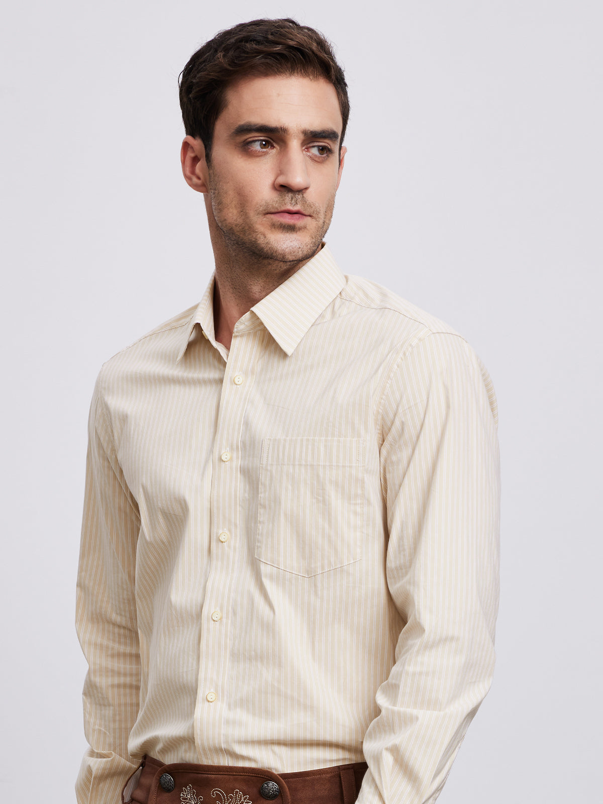 MEN'S SHIRT LENZ LIGHT YELLOW