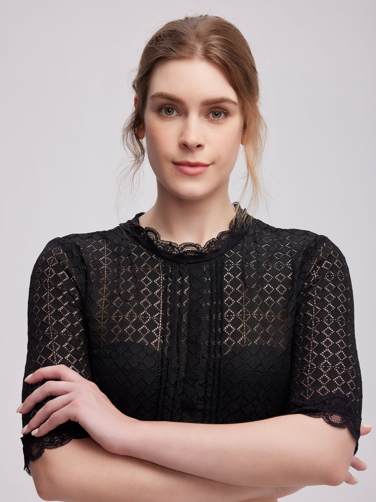 DIRNDL BLOUSE - KIANA IN BLACK