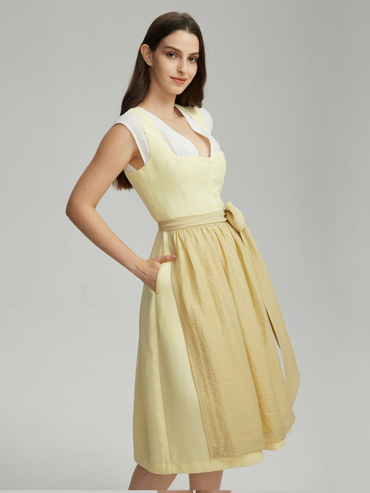 DIRNDL - CAMILLE IN LIME YELLOW